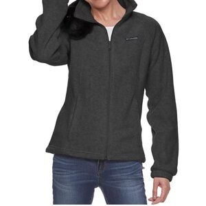 Columbia fleece, charcoal gray, size m